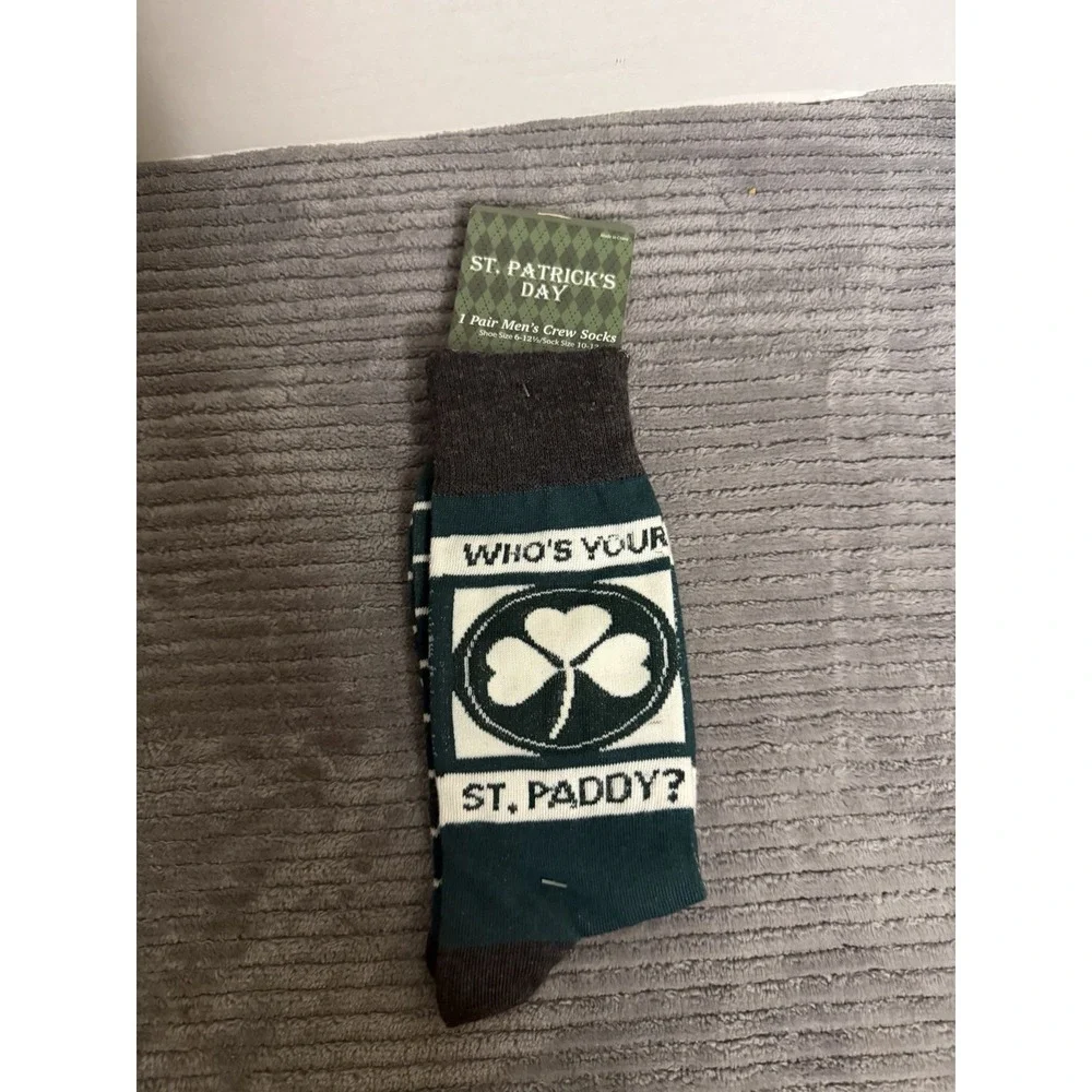 St Patrick's Day Socks One Size